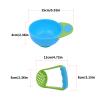 XZQYDS Baby Food Masher Bowl with Bowl Handle and Food Masher Toddler Grinding Bowl Potato Masher Bowl Set Mill Bowl view 4