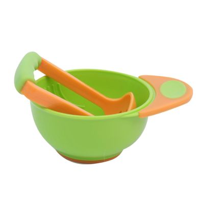XZQYDS Baby Food Masher Bowl with Bowl Handle and Food Masher Toddler Grinding Bowl Potato Masher Bowl Set Mill Bowl