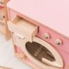 Toy Washing Machine Wooden Play Kitchen - Pretend Play Cleaning Set Washing Machine Toy for Kids - Pretend Play Toys for Toddlers Christmas Gifts for Children (Dark Walnut) view 4