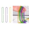 10Pcs MardiGras Beads Bulk Round Beaded Necklaces Costume Necklace For MardiGras Party Christmas Festive view 2