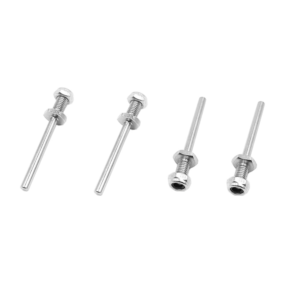 4PCS RC Airplane Wheel Axles Steel Shaft with Nut 4mm Dia Landing Gear Drive Shaft for RC Airplane Plane Helicopter DIY Model Toy Parts (M6x4x40mm)