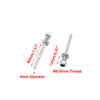 4PCS RC Airplane Wheel Axles Steel Shaft with Nut 4mm Dia Landing Gear Drive Shaft for RC Airplane Plane Helicopter DIY Model Toy Parts (M6x4x40mm) view 3