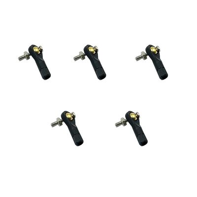 5PCS M2X19mm Lever Steering Linkage Tie Rod End Ball Head End with Screw and Nuts for RC Airplane Plane Helicopter DIY Model Toy Parts
