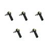 5PCS M2X19mm Lever Steering Linkage Tie Rod End Ball Head End with Screw and Nuts for RC Airplane Plane Helicopter DIY Model Toy Parts view 1