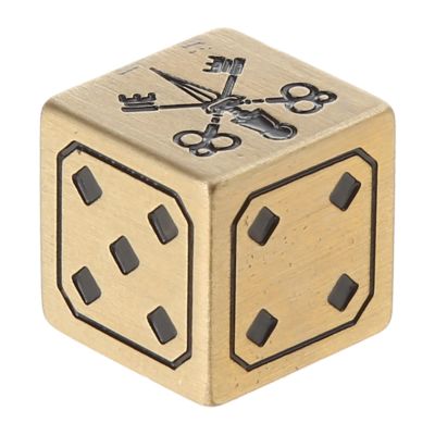 6-Sided Dices 15mm D6 Metal Dices Role Playing Dices Golden Cubes Role Game Stuff Dices Smoothed Brass Dices Game Props