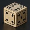 6-Sided Dices 15mm D6 Metal Dices Role Playing Dices Golden Cubes Role Game Stuff Dices Smoothed Brass Dices Game Props view 3