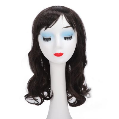 Kids Dark Brown Wig Girls Short Curly Wavy Brown Wig Child Mixed Brown Wig Cosplay Party Heat Synthetic Hair Wig, Long Curly Wig Children Heat Dark Brown