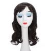 Kids Dark Brown Wig Girls Short Curly Wavy Brown Wig Child Mixed Brown Wig Cosplay Party Heat Synthetic Hair Wig, Long Curly Wig Children Heat Dark Brown view 1