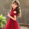 Kids Dark Brown Wig Girls Short Curly Wavy Brown Wig Child Mixed Brown Wig Cosplay Party Heat Synthetic Hair Wig, Long Curly Wig Children Heat Dark Brown view 2