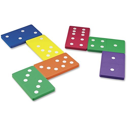 212 Main Foam Jumbo Dominoes - Multi Color, 28 Piece