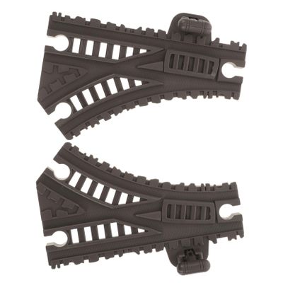 BESTonZON 2pcs Train Track Accessory Replacement for World Railway Boys and Girls Train Tracks Extension Special Turning Elastic Deformation for Creative Playset