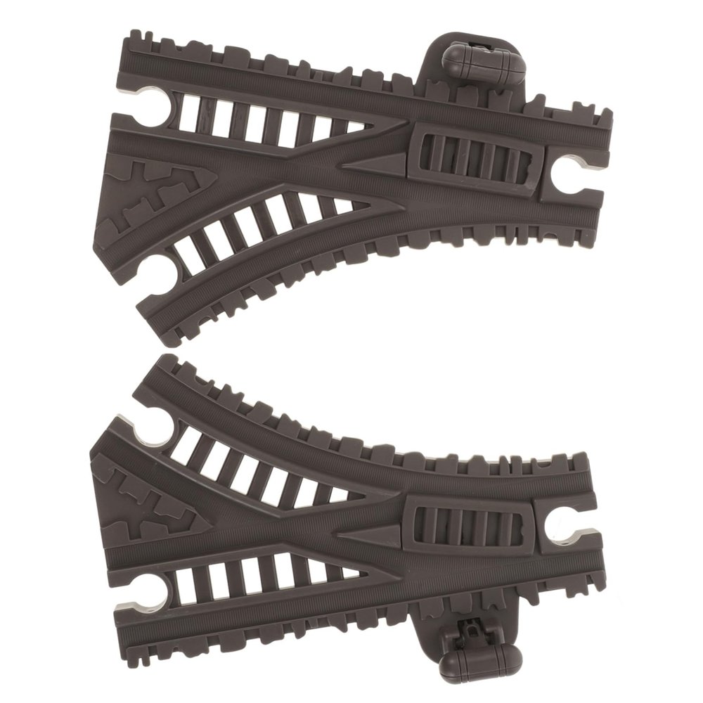 BESTonZON 2pcs Train Track Accessory Replacement for World Railway Boys and Girls Train Tracks Extension Special Turning Elastic Deformation for Creative Playset