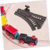 BESTonZON 2pcs Train Track Accessory Replacement for World Railway Boys and Girls Train Tracks Extension Special Turning Elastic Deformation for Creative Playset view 4
