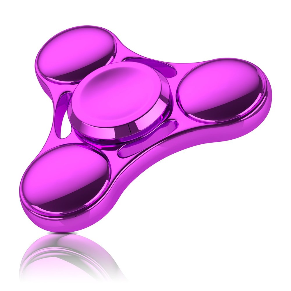 ATESSON Fidget Spinner,Ultra Durable Toys Stainless Steel Bearing High Speed 3-5 Min Precision Brass Metal Finger Spinner,EDC ADHD Stress Relief Anxiety Fidget Spinners for Kids & Adults