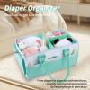 Loisdaro Baby Diaper Caddy Organizer for Changing Table, Baby Storage Basket for Diapers and Baby Wipes,Car Caddy Organizer,Nursery Diaper Organizer, Portable Diaper Storage view 2