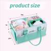 Loisdaro Baby Diaper Caddy Organizer for Changing Table, Baby Storage Basket for Diapers and Baby Wipes,Car Caddy Organizer,Nursery Diaper Organizer, Portable Diaper Storage view 4