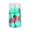 JunZheHub 100 Math Counters for Children with Storage Bucket - Two Color Counting Discs, Red Green view 1