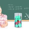 JunZheHub 100 Math Counters for Children with Storage Bucket - Two Color Counting Discs, Red Green view 2