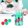 JunZheHub 100 Math Counters for Children with Storage Bucket - Two Color Counting Discs, Red Green view 4