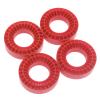 HUIOP 4PCS Silicone Inserts Fit for 1.0" Wheel Tires Crawler Accessories,Red view 1