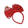 12PCS 2024 New Year Party Headband Hair Hoop Colored Big Bow Festive Costume Headdress For Graduation Photo Props 12PCS view 1