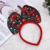 12PCS 2024 New Year Party Headband Hair Hoop Colored Big Bow Festive Costume Headdress For Graduation Photo Props 12PCS view 3