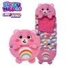 Happy Nappers: Care Bears Sleep Sack Large - Cheer Bear - 66 x 30, 2-in-1: Plush Character Opens Into Sleeping Bag, Soft Nap & Play Animal, Kids 3+ view 2