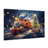 MA6GE8DE 1000 Piece Jigsaw Puzzle for Adults Christmas Train,Challenging Brain Exercise,Family Leisure and Entertainment,Depicting A Train Traveling in Winter,Wooden Puzzle,Home Wall Decor view 2