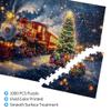 MA6GE8DE 1000 Piece Jigsaw Puzzle for Adults Christmas Train,Challenging Brain Exercise,Family Leisure and Entertainment,Depicting A Train Traveling in Winter,Wooden Puzzle,Home Wall Decor view 3