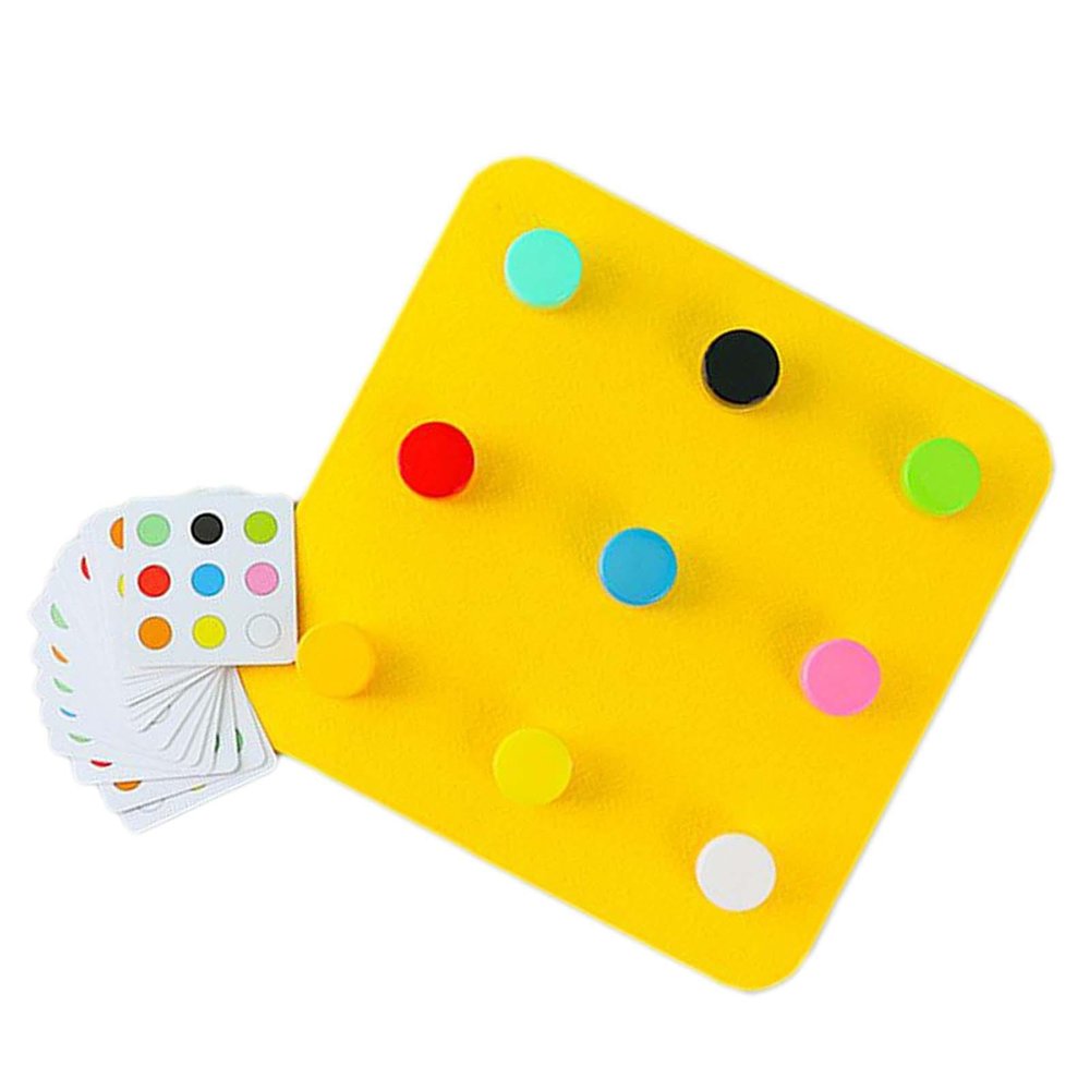 JunZheHub Montessori Activity Board for Sensory Engagement and Learning, Yellow