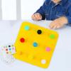 JunZheHub Montessori Activity Board for Sensory Engagement and Learning, Yellow view 2