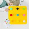 JunZheHub Montessori Activity Board for Sensory Engagement and Learning, Yellow view 3