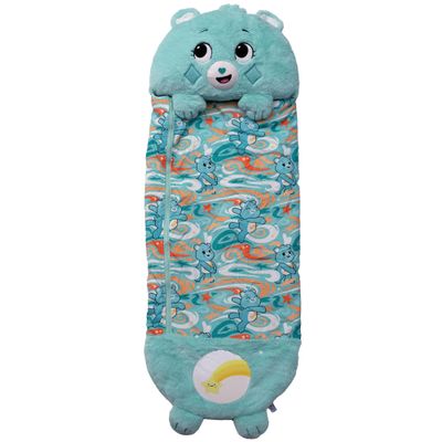 Happy Nappers: Care Bears Sleep Sack Medium - Wish Bear - 54 x 20, 2-in-1: Plush Character Opens Into Sleeping Bag, Soft Nap & Play Animal, Kids 3+