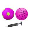 ABAJI Mini 2 Pack Toy 5 inch Basketball Soccer Ball Pump Needle Rubber Material Mini Hoop Toddlers Kids Teenagers Swimming Pool Indoors Outdoors view 1