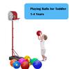 ABAJI Mini 2 Pack Toy 5 inch Basketball Soccer Ball Pump Needle Rubber Material Mini Hoop Toddlers Kids Teenagers Swimming Pool Indoors Outdoors view 3