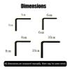 Wall Angle Profile 89 Self-Adhesive Corner Protection StripPVC L-Shaped Angle Profile,for Wall Protection Decoration Accessories(Black,200x8cm/79x3.1in) view 2