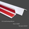 Wall Angle Profile 89 Self-Adhesive Corner Protection StripPVC L-Shaped Angle Profile,for Wall Protection Decoration Accessories(Black,200x8cm/79x3.1in) view 4