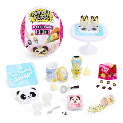 MGA's Miniverse Make It Mini Diner Series 4, Mini Collectibles - Mystery Blind Packaging, DIY, Resin Play, Replica Food, NOT Edible, Collectors, 8+