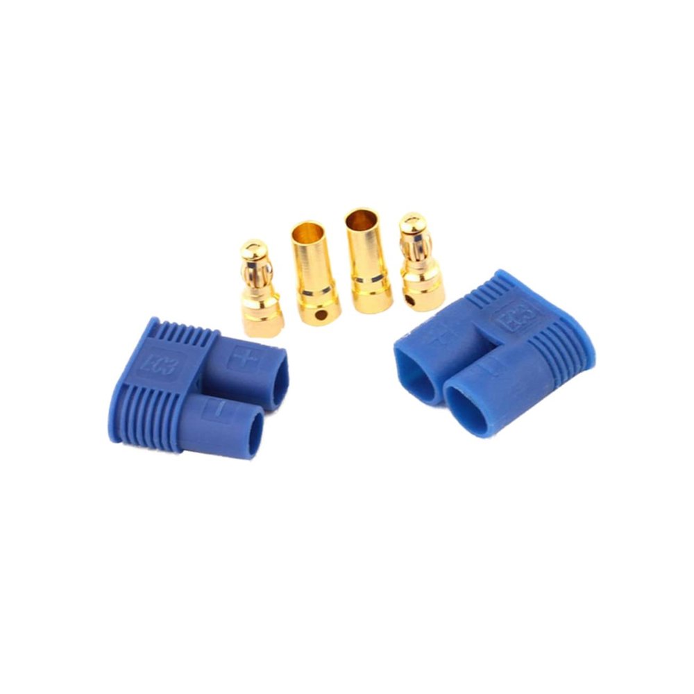 2pc 3mm Banana Connectors with Protecting Covers Gold Plated