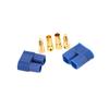 2pc 3mm Banana Connectors with Protecting Covers Gold Plated view 1