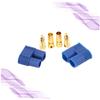 2pc 3mm Banana Connectors with Protecting Covers Gold Plated view 2