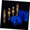 2pc 3mm Banana Connectors with Protecting Covers Gold Plated view 4