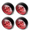 26.5Mm Hard Drift Metal Wheel Rim Tyres for Wltoys 284131 K969 K979 K989 Kyosho Mini-Z 1/28 RC Car Parts,Yellow(Red) view 1