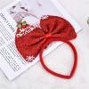 12PCS 2024 New Year Party Headband Hair Hoop Colored Big Bow Festive Costume Headdress For Graduation Photo Props 12PCS view 4