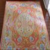 1/12 1/6 Vibrant Pastel Floral French Aubusson Style Miniature Dollhouse Rug (Large) view 1