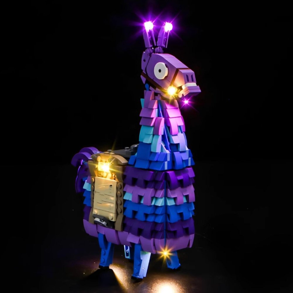 FEIFANBOYANG LED Light Kit Set, Alpaca Fortress Model Compatible, Multi-color, Modern, Battery Powered, Freestanding, 11x14 Inches
