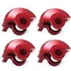 Alloy Shock Cap Protector 6S ARAC8965 for ARRMA 1/8 Typhon Kraton Outcast Notorious Talion 6S BLX,1/7 Felony Infraction Limitless Mojave Fireteam 6S Upgrade Parts(Red) view 2