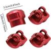 Alloy Shock Cap Protector 6S ARAC8965 for ARRMA 1/8 Typhon Kraton Outcast Notorious Talion 6S BLX,1/7 Felony Infraction Limitless Mojave Fireteam 6S Upgrade Parts(Red) view 4