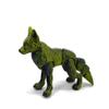 3D Printed Wolf, Articulated Wolf, Dual Color Articulated Wolf Animal Toy, Fidget ADHD Autism Toy W001 (Black & Dark Gold) view 1