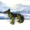 3D Printed Wolf, Articulated Wolf, Dual Color Articulated Wolf Animal Toy, Fidget ADHD Autism Toy W001 (Black & Dark Gold) view 2